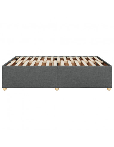 Giroletto senza Materasso Grigio Scuro 140x200 cm Tessuto