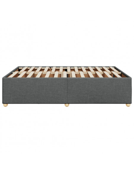 Giroletto senza Materasso Grigio Scuro 140x200 cm Tessuto