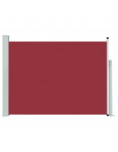 Tenda Laterale Retrattile per Patio 100x500 cm Rosso 2