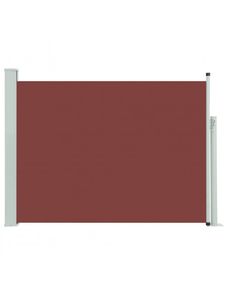 Tenda Laterale Retrattile per Patio 100x500 cm Marrone