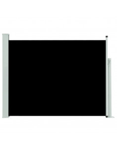 Tenda Laterale Retrattile per Patio 140x500 cm Nera 2