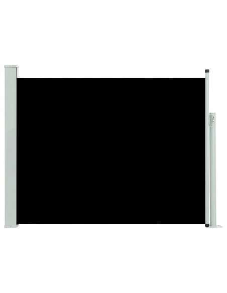 Tenda Laterale Retrattile per Patio 140x500 cm Nera
