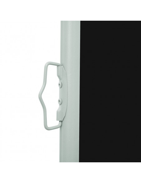 Tenda Laterale Retrattile per Patio 140x500 cm Nera