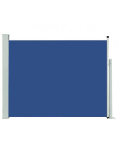 Tenda Laterale Retrattile per Patio 140x500 cm Blu