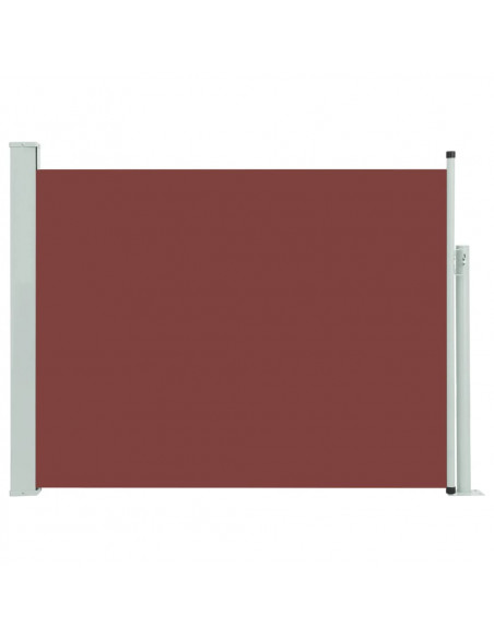 Tenda Laterale Retrattile per Patio 140x500 cm Marrone