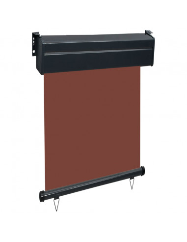 Tendalino Laterale per Balcone 65x250 cm Marrone