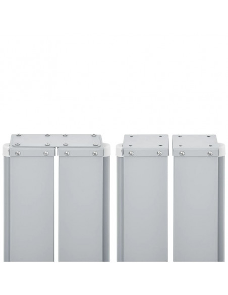 Tenda da Sole Due Lati Retrattile per Patio 170x600 cm Crema