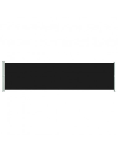 Tenda Laterale Retrattile per Patio 600x160 cm Nera