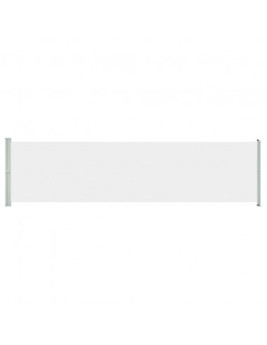 Tenda Laterale Retrattile per Patio 600x160 cm Crema