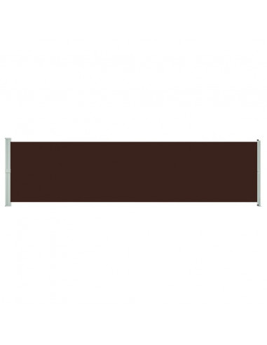 Tenda Laterale Retrattile per Patio 600x160 cm Marrone