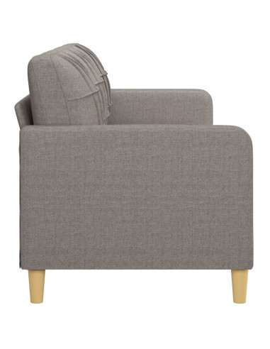 Divano a 3 Posti Tortora 180 cm in Tessuto