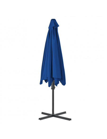 Ombrellone con Palo in Acciaio Blu 300x230 cm