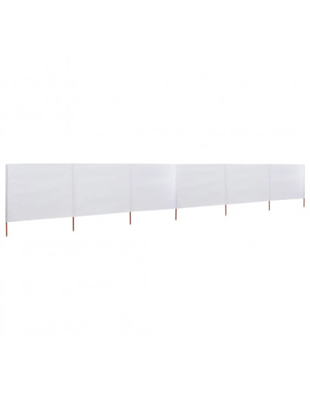 Paravento a 6 Pannelli in Tessuto 800x80cm Bianco