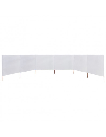 Paravento a 6 Pannelli in Tessuto 800x80cm Bianco