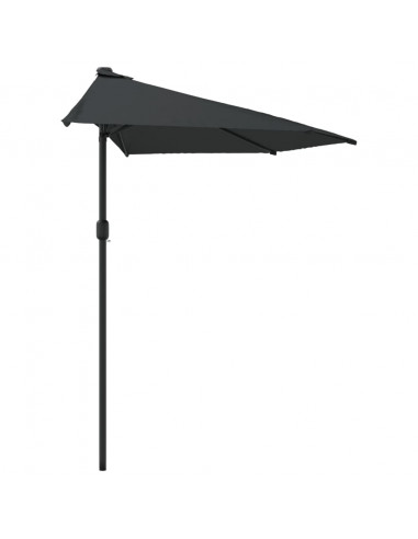 Ombrellone Balcone Palo Alluminio Antracite 300x155 cm a Metà