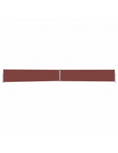Tenda Laterale Retrattile per Patio 140x1200 cm Marrone 2