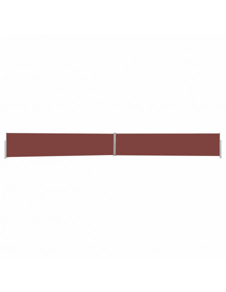 Tenda Laterale Retrattile per Patio 140x1200 cm Marrone