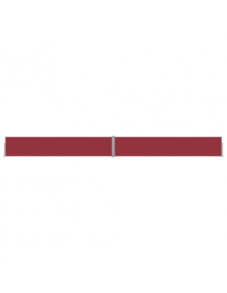 Tenda Laterale Retrattile per Patio 140x1200 cm Rossa