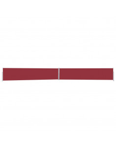 Tenda Laterale Retrattile per Patio 170x1200 cm Rossa 2