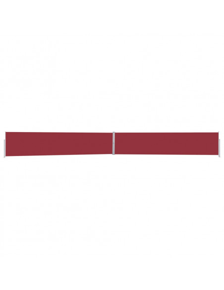 Tenda Laterale Retrattile per Patio 170x1200 cm Rossa