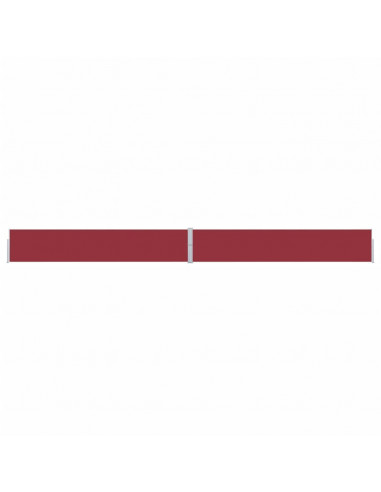 Tenda Laterale Retrattile per Patio 170x1200 cm Rossa