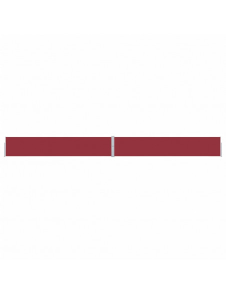 Tenda Laterale Retrattile per Patio 170x1200 cm Rossa