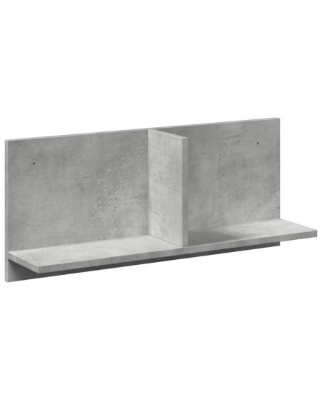 Mobile a Parete 70x16,5x30 cm Grigio Cemento Legno Multistrato