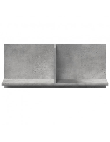 Mobile a Parete 70x16,5x30 cm Grigio Cemento Legno Multistrato