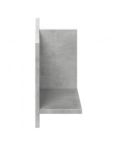 Mobile a Parete 70x16,5x30 cm Grigio Cemento Legno Multistrato