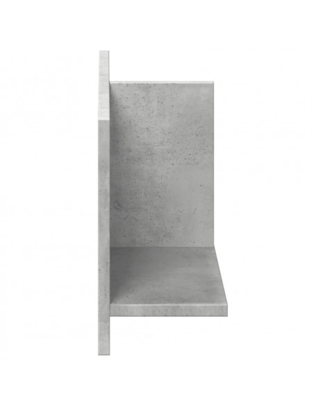 Mobile a Parete 70x16,5x30 cm Grigio Cemento Legno Multistrato