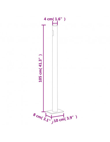 Tenda Laterale Retrattile per Patio 170x1200 cm Crema