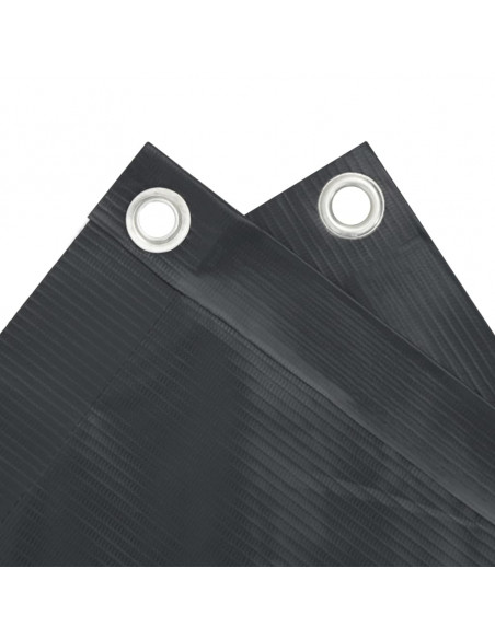 Paravento Balcone Antracite 75x500 cm in Tessuto Oxford