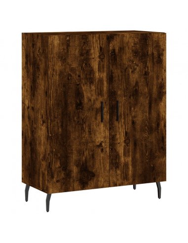 Credenza Rovere Fumo  69,5x34x180 cm in Legno Multistrato