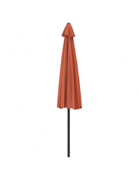 Ombrellone Palo in Alluminio Terracotta 300x155x223 cm a Metà