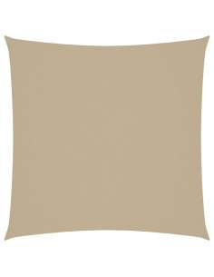 Parasole a Vela in Tela Oxford Quadrato 7x7 m Beige 2