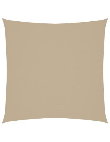 Parasole a Vela in Tela Oxford Quadrato 7x7 m Beige
