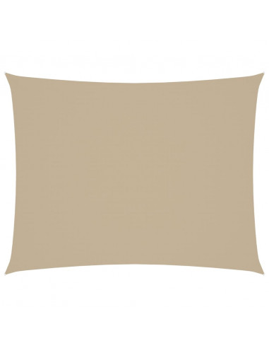Parasole a Vela Oxford Rettangolare 2,5x3,5 m Beige