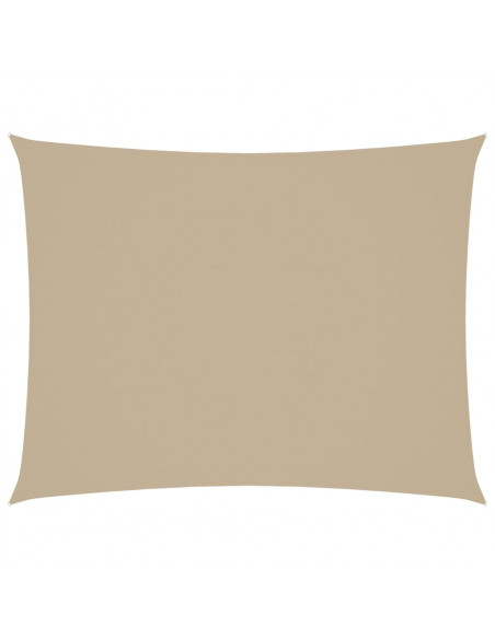 Parasole a Vela Oxford Rettangolare 2,5x3,5 m Beige