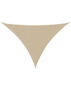Parasole a Vela Oxford Triangolare 3,5x3,5x4,9 m Beige 2
