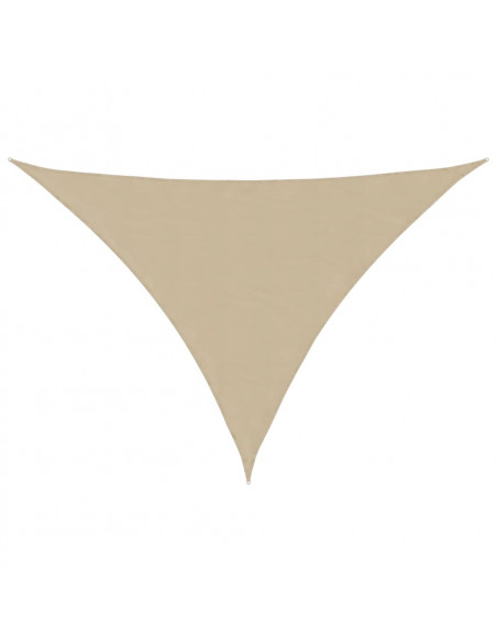 Parasole a Vela Oxford Triangolare 3,5x3,5x4,9 m Beige