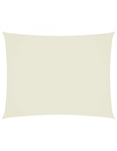 Parasole a Vela Oxford Rettangolare 3x6 m Crema