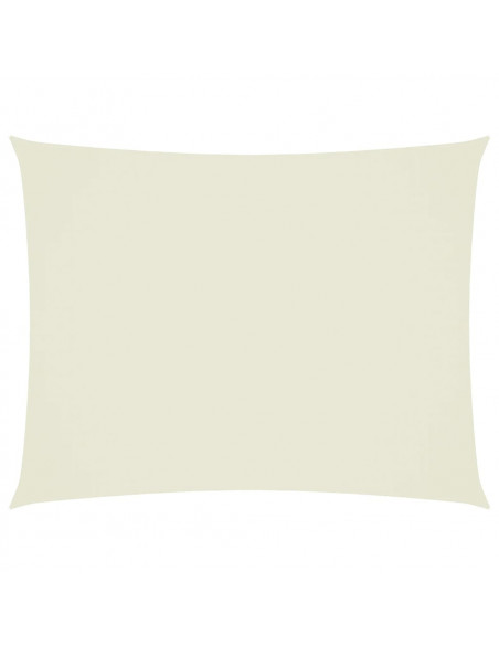 Parasole a Vela Oxford Rettangolare 3x6 m Crema