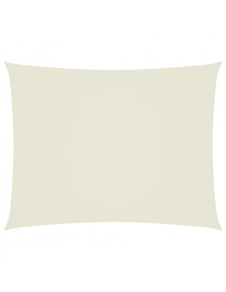 Parasole a Vela Oxford Rettangolare 5x6 m Crema