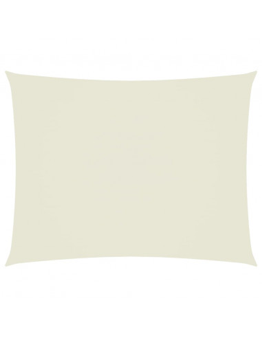 Parasole a Vela Oxford Rettangolare 5x7 m Crema