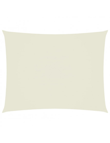 Parasole a Vela Oxford Rettangolare 5x7 m Crema