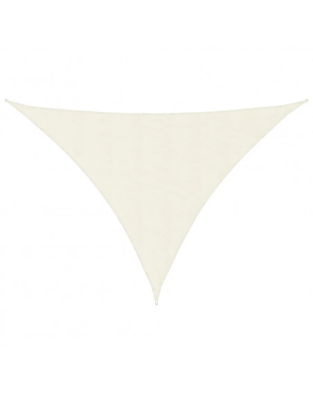 Parasole a Vela Oxford Triangolare 3x4x5 m Crema