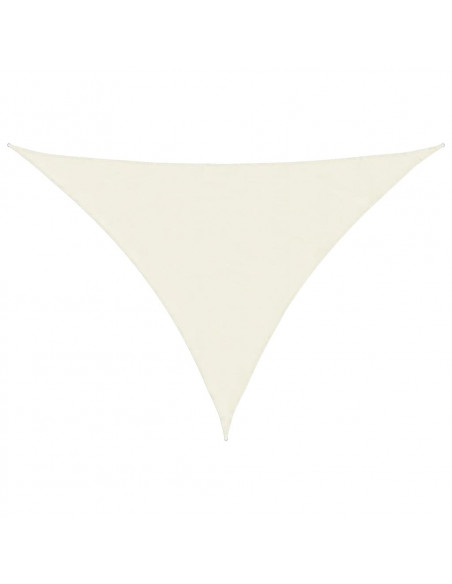 Parasole a Vela Oxford Triangolare 3x4x4 m Crema