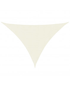 Parasole a Vela Oxford Triangolare 4x5x6,4 m Crema 2