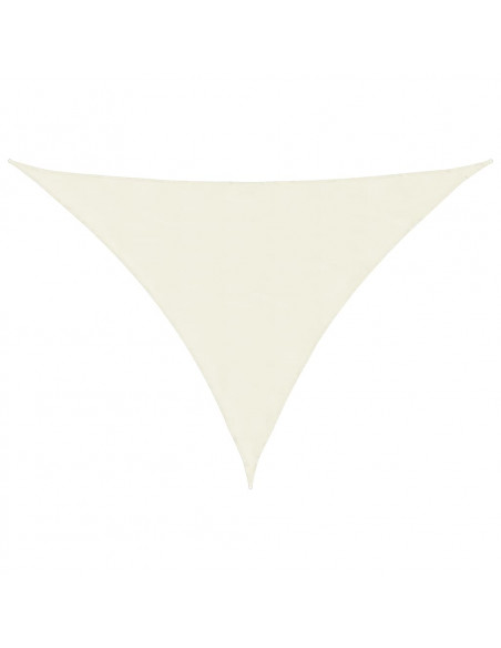 Parasole a Vela Oxford Triangolare 4x5x6,4 m Crema