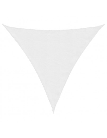 Parasole a Vela Oxford Triangolare 3x3x3 m Bianco